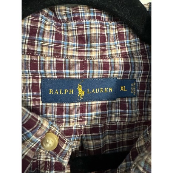 Men’s Ralph Lauren Plaid Button Up Shirt Size XL - Picture 5 of 5